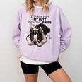 Boston Terrier Shirt I Didn't Fart My Butt Blew You A Kiss Comfort Colors Sweatshirt Orchid