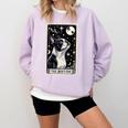 Boston Terrier Tarot Card Star With The Moon Men Women Kids Comfort Colors Sweatshirt Orchid