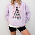 Boston Terrier Xmas Tree Lights For Men Women Boston Terrier Comfort Colors Sweatshirt Orchid
