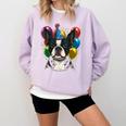Celebration Event Birthday Party Boston Terrier Comfort Colors Sweatshirt Orchid