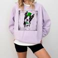 Cool Saint Patrick's Boston Terrier T Shirt For Dogs Lovers Comfort Colors Sweatshirt Orchid