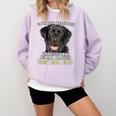 Labrador Retriever Lab Professional Human Trainer Comfort Colors Sweatshirt Orchid