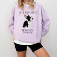 Life Is Better With A Boston Terrier Dog For Lover Comfort Colors Sweatshirt Orchid