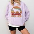 Retro Boston Terrier Mom Dog Mother Pet Bostie Mama Comfort Colors Sweatshirt Orchid