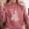 Astronaut Boston Terrier Space Galaxy Dog Lovers Comfort Colors Sweatshirt Crimson