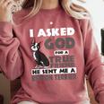 Boston Terrier American Gentleman Non-Sporting Dog Lover Comfort Colors Sweatshirt Crimson