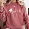 Boston Terrier Boston-Bulldog For Men Women Kids Comfort Colors Sweatshirt Crimson