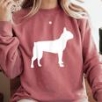 Boston Terrier Comfort Colors Sweatshirt Crimson
