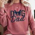 Boston Terrier Dog Dad Comfort Colors Sweatshirt Crimson