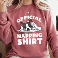 Boston Terrier Dog Official Sleeping Shirt Men Women Kids Comfort Colors Sweatshirt Crimson