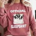 Boston Terrier Dog Official Sleepshirt Pajamas Nightgown For Men Women Girls Kids Comfort Colors Sweatshirt Crimson
