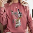 Boston Terrier Dog Graphic Pet Art Boston Terrier For Men Women Kids Comfort Colors Sweatshirt Crimson