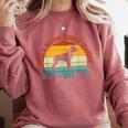 Being a Boston Terrier Grandpa Is Ruff Boston Terrier Comfort Colors Sweatshirt Crimson