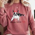 Boston Terrier Mom Bandana Boston Terrier Dog Comfort Colors Sweatshirt Crimson