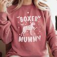 Boxer Dog Mama Halloween Comfort Colors Sweatshirt Crimson