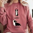 Inhale Exhale Yoga Boston Terrier Tshirt Comfort Colors Sweatshirt Crimson