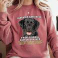 Labrador Retriever Lab Professional Human Trainer Comfort Colors Sweatshirt Crimson
