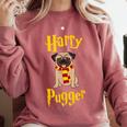 Lovely Harry Pugger Pug Comfort Colors Sweatshirt Crimson