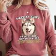 Siberian Husky Professional Human Trainer Comfort Colors Sweatshirt Crimson