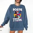 Boston Terrier Bostie Dog Breed Pet Bostie Mom Comfort Colors Sweatshirt Denim