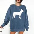 Boston Terrier Comfort Colors Sweatshirt Denim