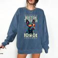 Boston Terrier Dad Boston Bull Bostie Dog Comfort Colors Sweatshirt Denim
