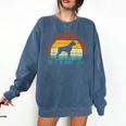 Being a Boston Terrier Grandpa Is Ruff Boston Terrier Comfort Colors Sweatshirt Denim