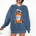 Boston Terrier Happy Pills T-Shirt Comfort Colors Sweatshirt Denim