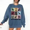 Funny Boston Terrier Quote In My Boston Terrier Era Cool Dog Men Women Comfort Colors Sweatshirt Denim