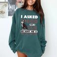 Boston Terrier American Gentleman Non-Sporting Dog Lover Comfort Colors Sweatshirt Blue Spruce
