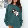Boston Terrier Bostie Dog Kids Boys Girls Comfort Colors Sweatshirt Blue Spruce