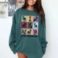 Funny Boston Terrier Quote In My Boston Terrier Era Cool Dog Men Women Comfort Colors Sweatshirt Blue Spruce