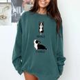 Inhale Exhale Yoga Boston Terrier Tshirt Comfort Colors Sweatshirt Blue Spruce