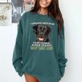 Labrador Retriever Lab Professional Human Trainer Comfort Colors Sweatshirt Blue Spruce