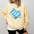 Bavarian Flag As Heart Blue Diamond Bavaria Comfort Colors Sweatshirt Butter
