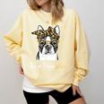 Birthday And Mother's Day -Boston Terrier Mom Comfort Colors Sweatshirt Butter