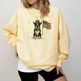 Boston Terrier 4th Of July US American Flag Dog Patriotic Comfort Colors Sweatshirt Butter