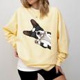Boston Terrier Bostie Dog Kids Men Comfort Colors Sweatshirt Butter