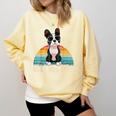 Boston Terrier Boston-Bulldog For Men Women Girls Kids Comfort Colors Sweatshirt Butter