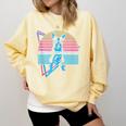 Boston Terrier Dad Retro Comfort Colors Sweatshirt Butter