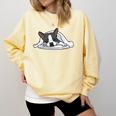 Boston Terrier Dog Official Sleeping Men Women Girls Kids Comfort Colors Sweatshirt Butter