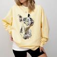 Boston Terrier Dog Graphic Pet Art Boston Terrier For Men Women Kids Comfort Colors Sweatshirt Butter