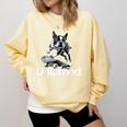 Boston Terrier Dog Untamed For Men Women Comfort Colors Sweatshirt Butter