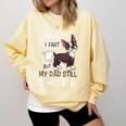 Boston Terrier Fart American Gentleman Non-Sporting Dog Comfort Colors Sweatshirt Butter