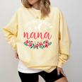 Boston Terrier Grandma Nana Dog Lover Christmas Comfort Colors Sweatshirt Butter
