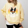 Boston Terrier Grandpa Dog Owner Boston Terrier Comfort Colors Sweatshirt Butter