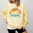 Being a Boston Terrier Grandpa Is Ruff Boston Terrier Comfort Colors Sweatshirt Butter