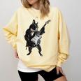 Boston Terrier Guitar Comfort Colors Sweatshirt Butter