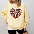 Boston Terrier Heart Valentine Boston Terrier Comfort Colors Sweatshirt Butter
