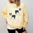 Boston Terrier Humor Bostie Dog Lover For Men Women Kids Comfort Colors Sweatshirt Butter